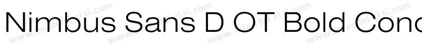 Nimbus Sans D OT Bold Condensed字体转换